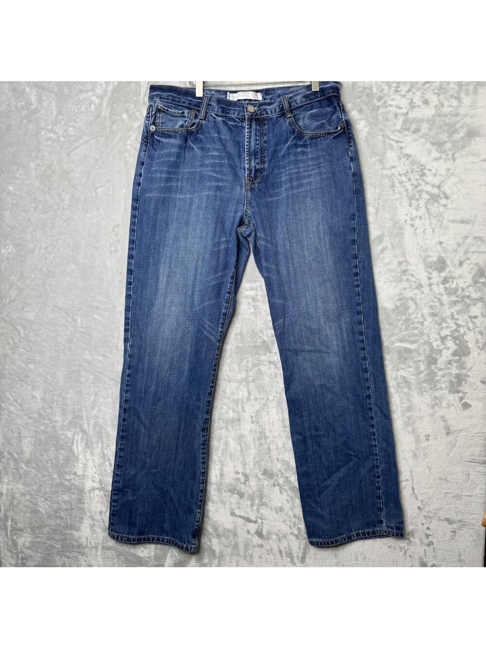 Tin Haul Jeans Mens 38L Blue Straight Leg Cotton Classic Western Denim Chore